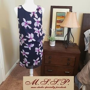 🌺 NWT Max Studio floral sleeveless dress size-S
